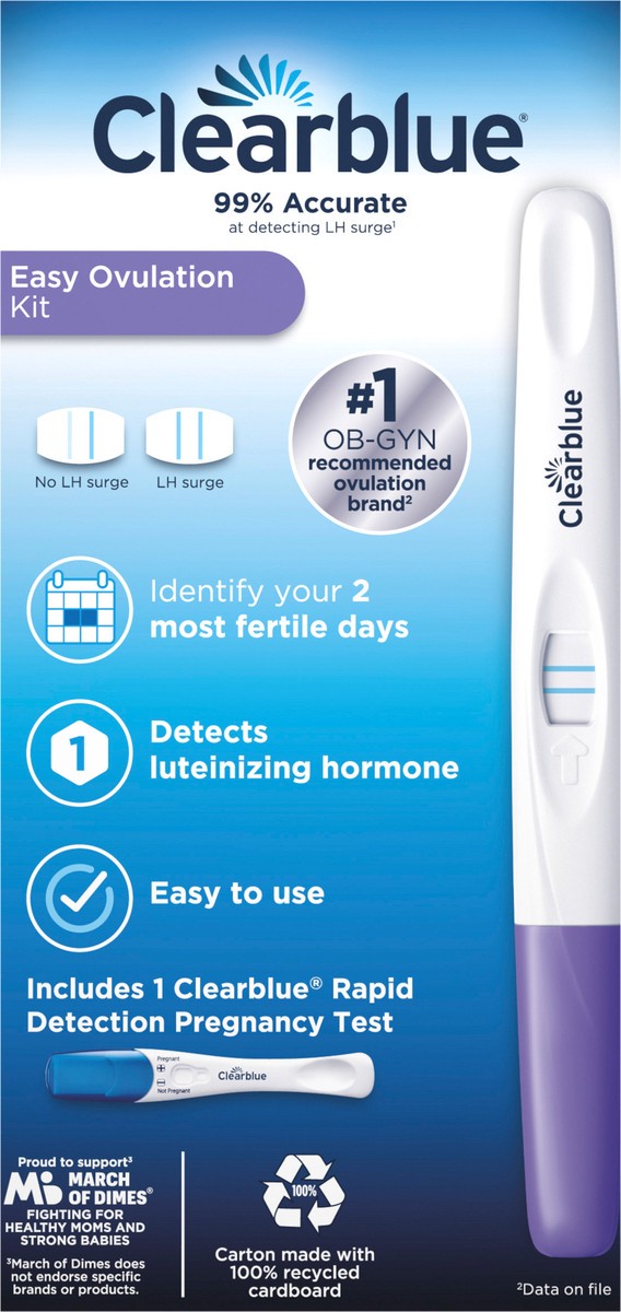 slide 2 of 5, Clearblue Ovulation Complete Starter Kit, 10 Ovulation Tests and 1 Pregnancy Test, 1 ct