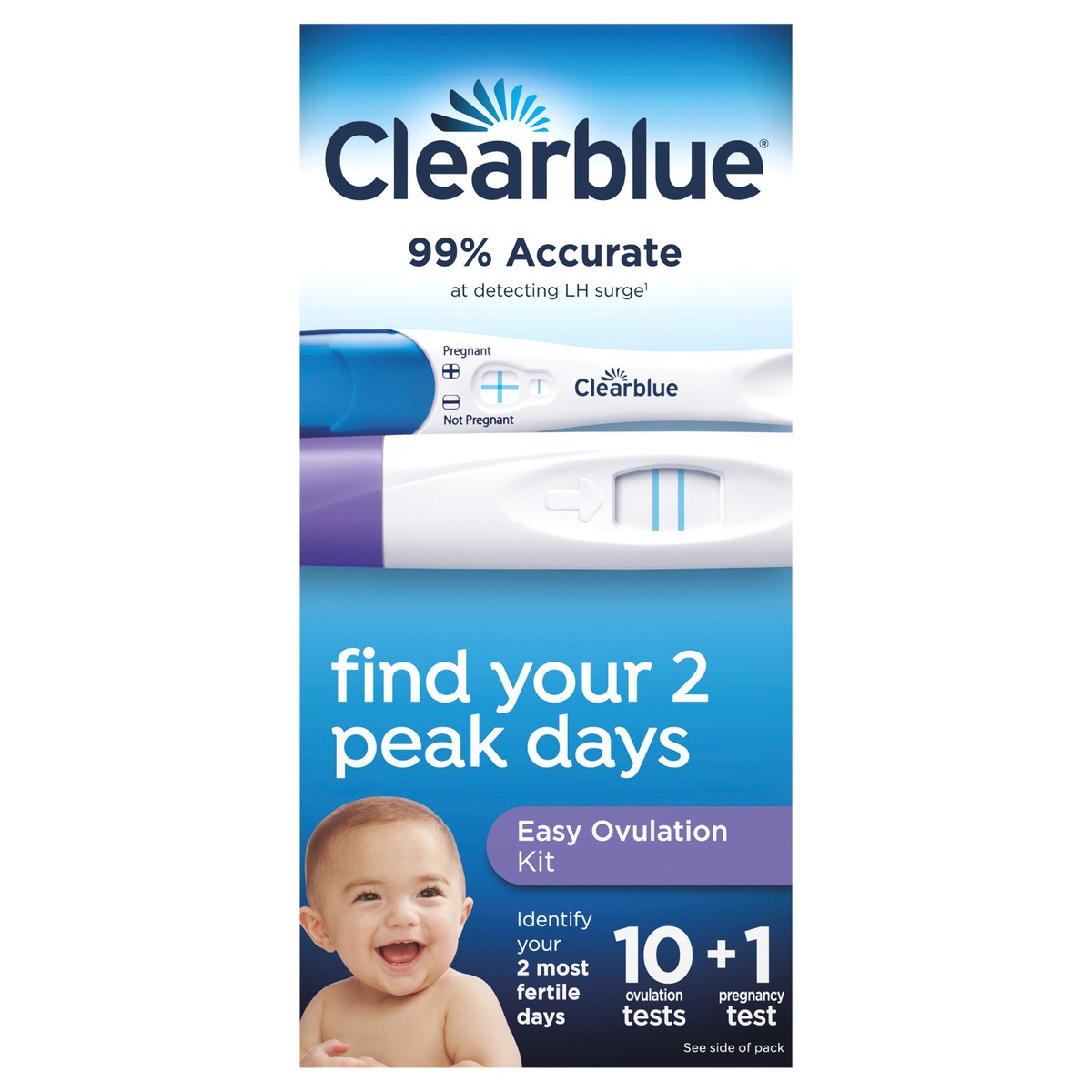 slide 1 of 5, Clearblue Ovulation Complete Starter Kit, 10 Ovulation Tests and 1 Pregnancy Test, 1 ct