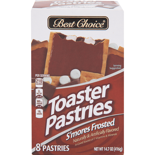 slide 1 of 1, Best Choice Frosted Smores Toaster Pastries, 8 ct