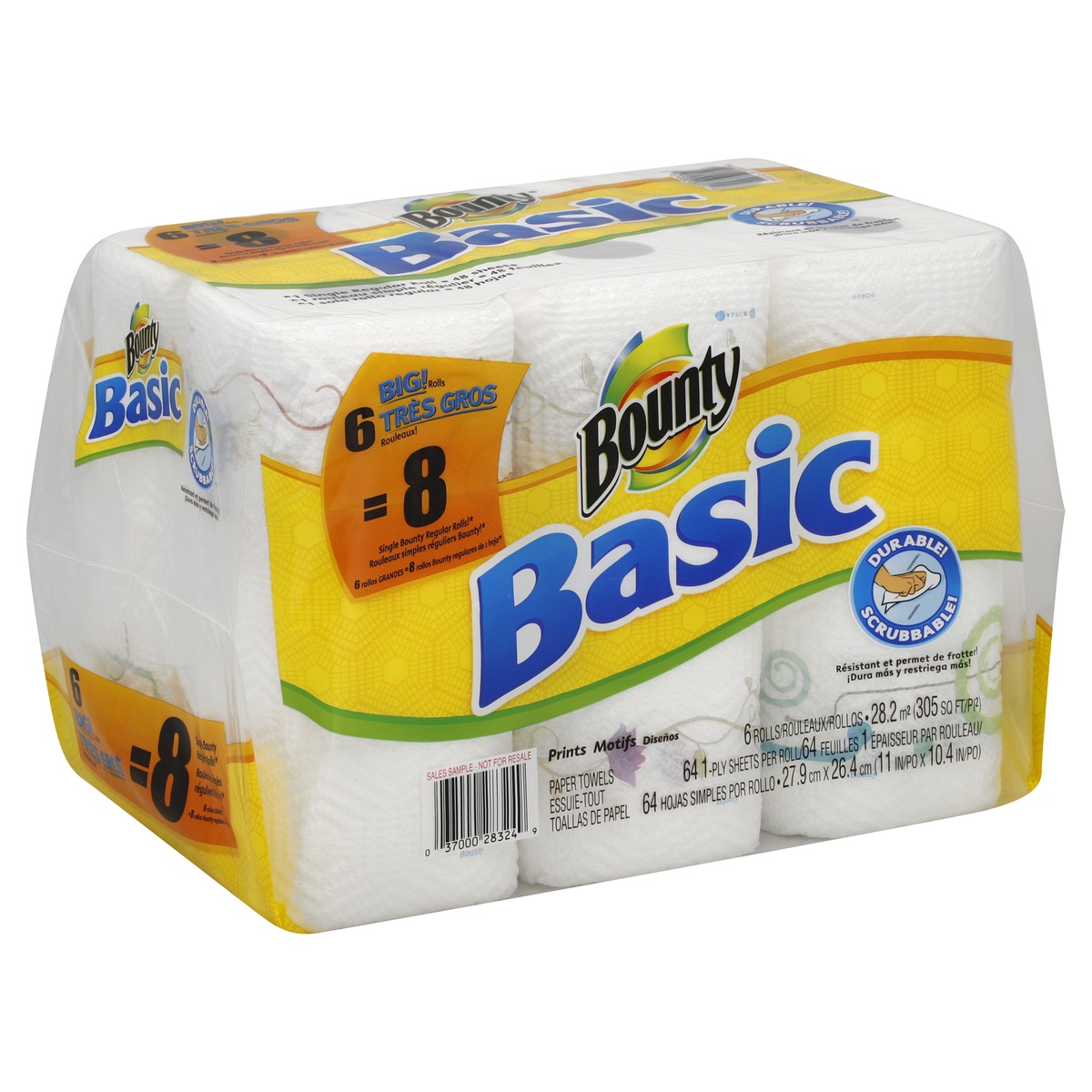 slide 1 of 1, Bounty Paper Towels, 6 ct