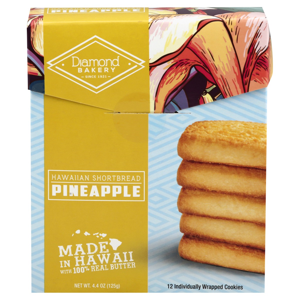 slide 1 of 10, Diamond Bakery Shortbread Pineapple, 4.4 oz