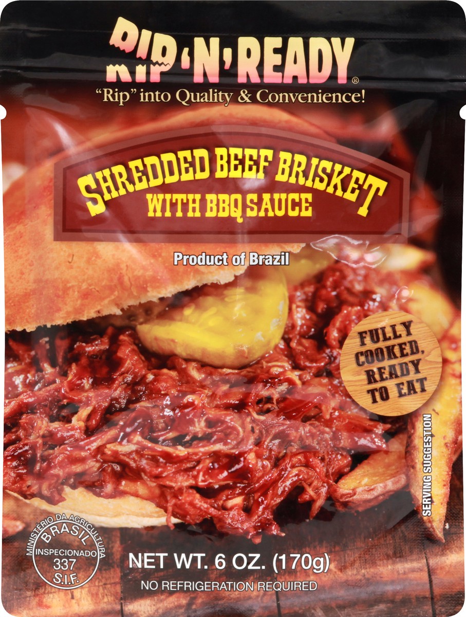 slide 1 of 8, Rip 'N' Ready Beef Brisket 6 oz, 6 oz