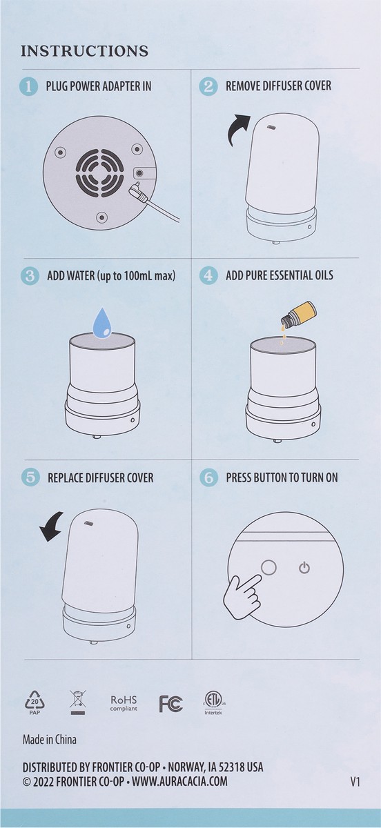 slide 5 of 9, Aura Cacia Celestial Ultra Diffuser, 1 ct