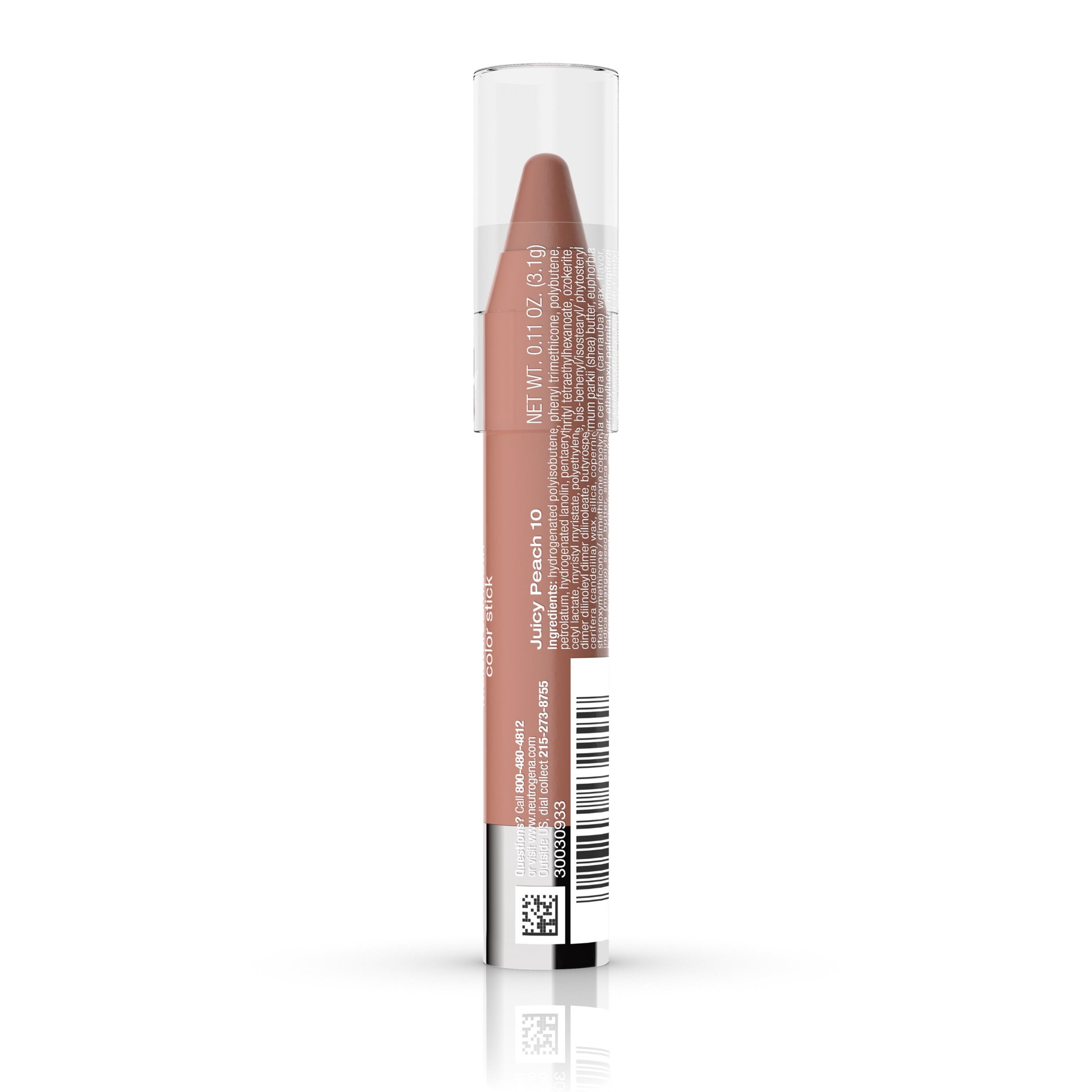 slide 5 of 7, Neutrogena Moisturesmooth Color Stick, 10 Juicy Peach,.011 Oz., 0.11 oz