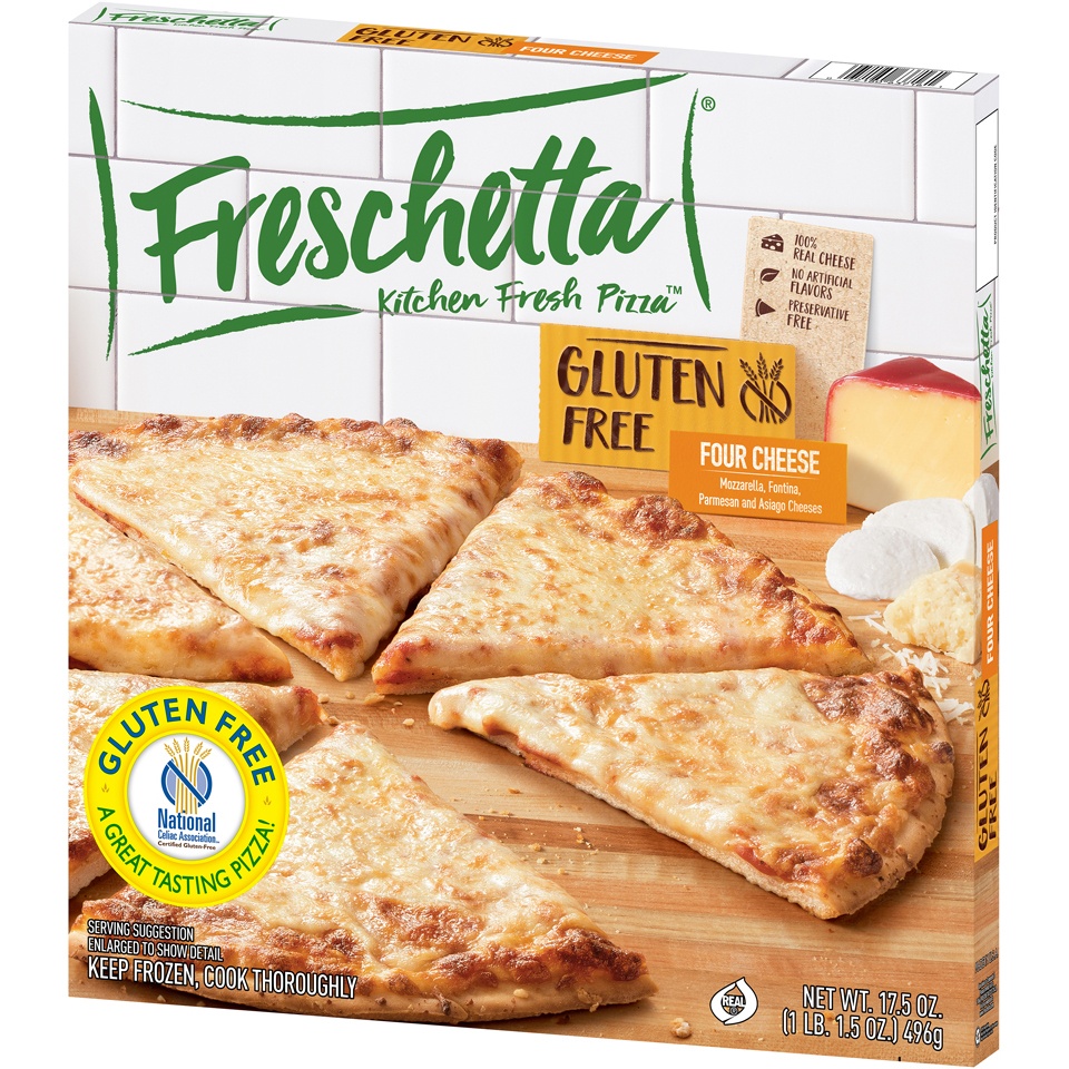 slide 3 of 9, Freschetta Four Cheese Gluten Free Pizza, 17.5 oz