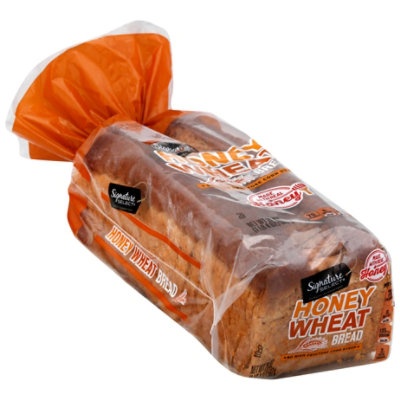 slide 1 of 1, Signature Select Honey Wheat Bread 20 oz, 20 oz