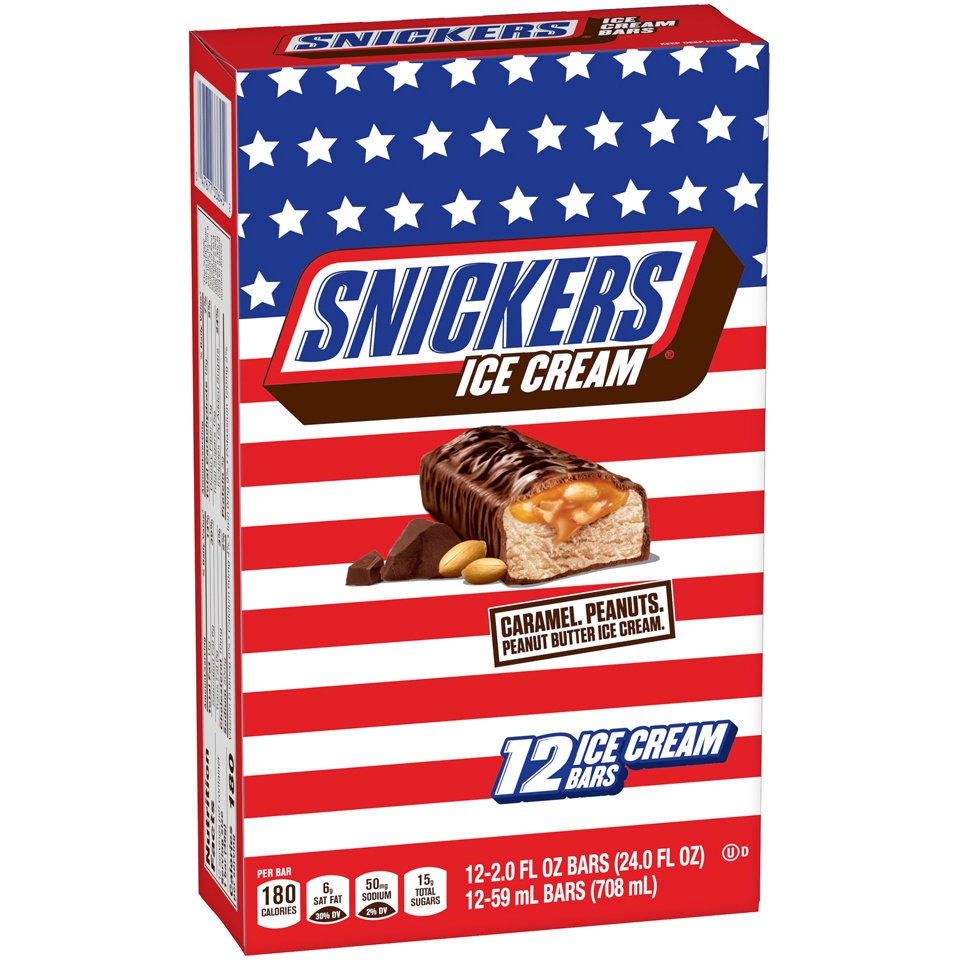 slide 3 of 9, Snickers Ice Cream Bar Value Pack, 24 oz