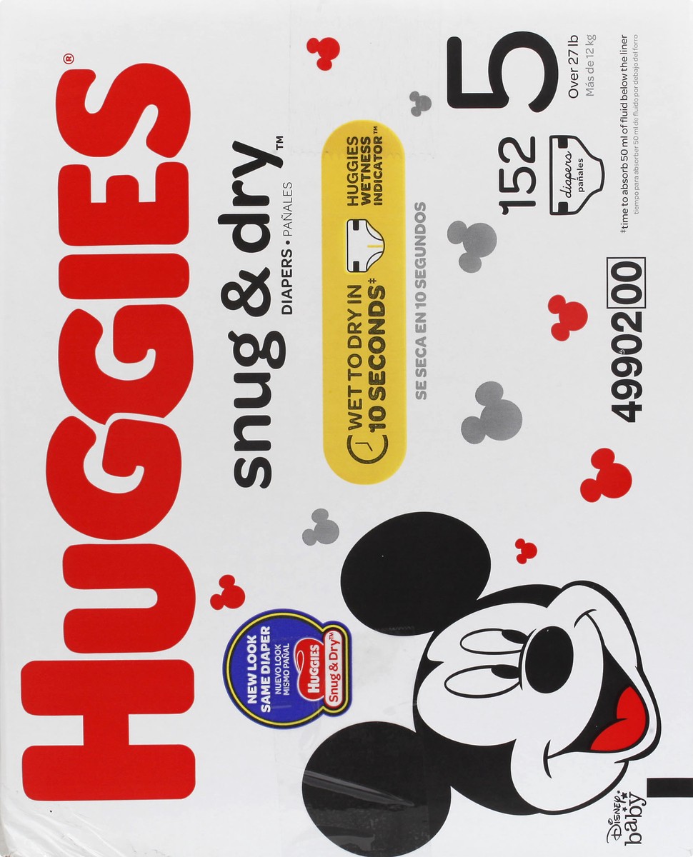 slide 5 of 11, Huggies Disney Baby 5 (Over 27 lb) Diapers 152 ea, 152 ct