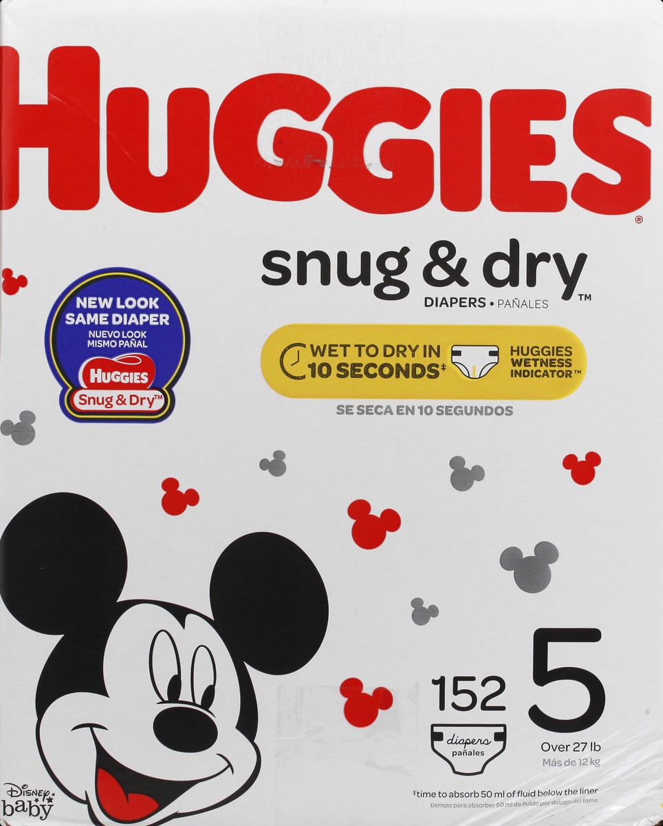 slide 6 of 11, Huggies Disney Baby 5 (Over 27 lb) Diapers 152 ea, 152 ct