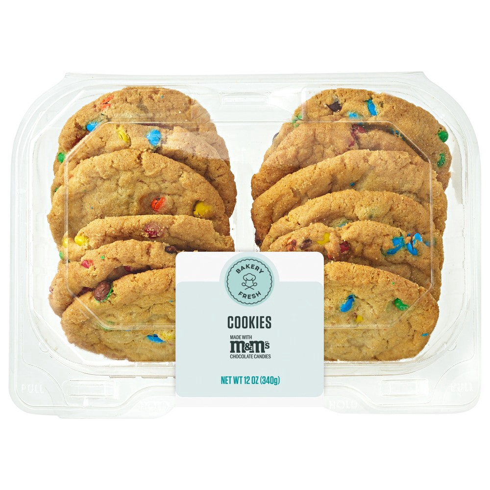 slide 1 of 2, Bakery Fresh M&M Cookies, 12 ct; 12 oz