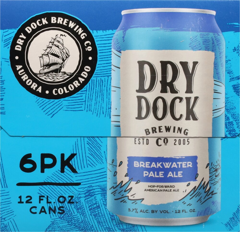 slide 3 of 4, Dry Dock Brewing Co Pale Ale Break Water Beer 6 - 12 fl oz Cans, 6 ct
