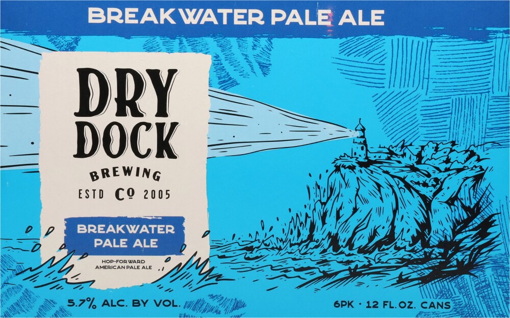 slide 2 of 4, Dry Dock Brewing Co Pale Ale Break Water Beer 6 - 12 fl oz Cans, 6 ct