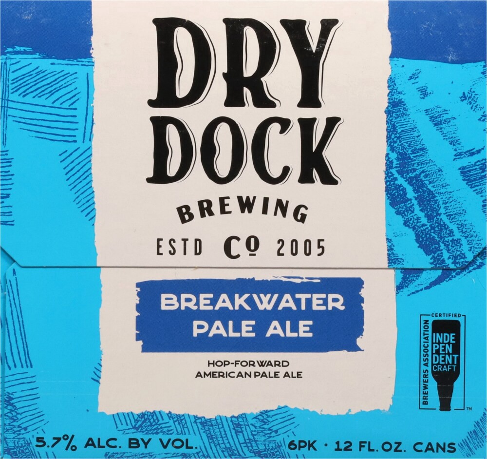 slide 4 of 4, Dry Dock Brewing Co Pale Ale Break Water Beer 6 - 12 fl oz Cans, 6 ct