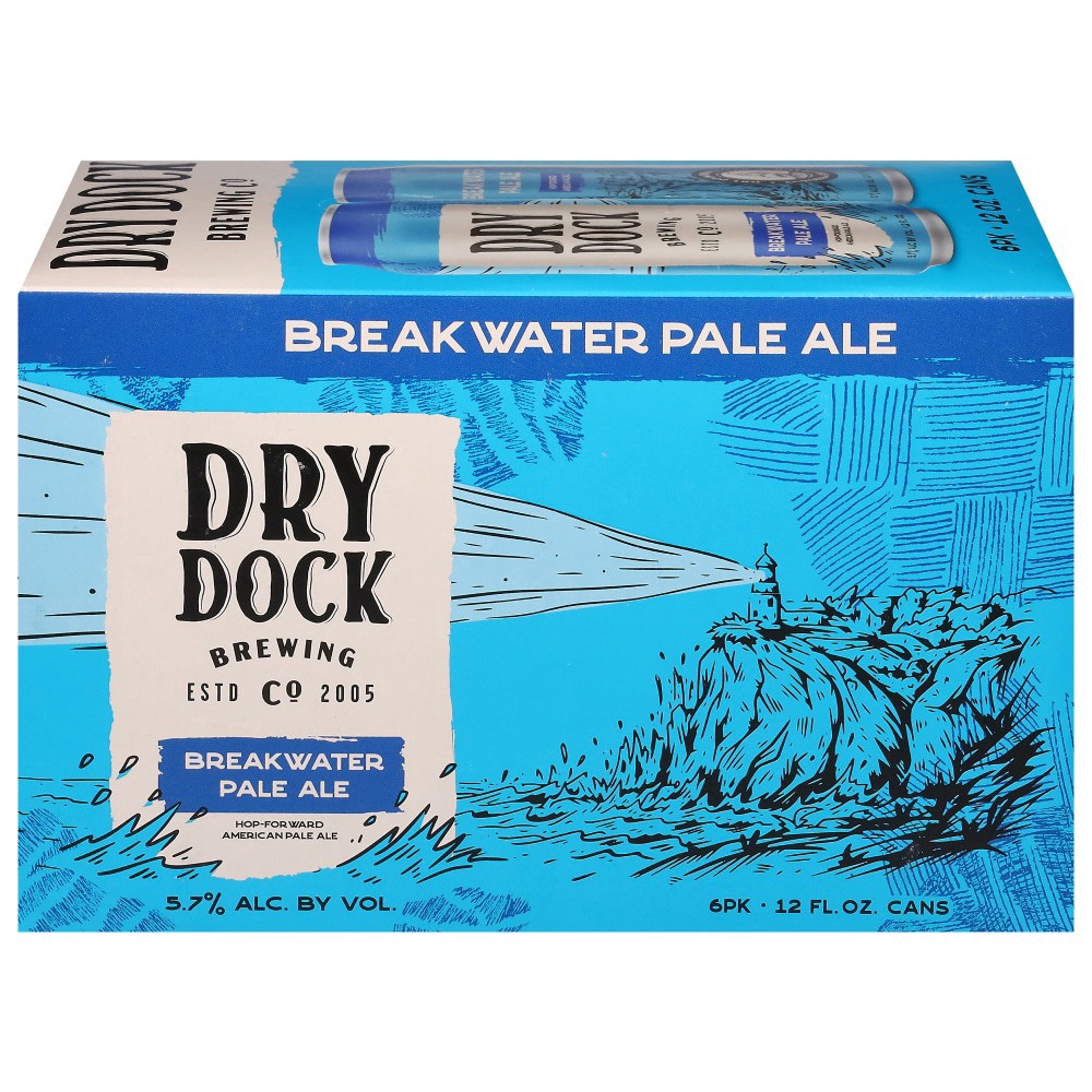 slide 1 of 4, Dry Dock Brewing Co Pale Ale Break Water Beer 6 - 12 fl oz Cans, 6 ct