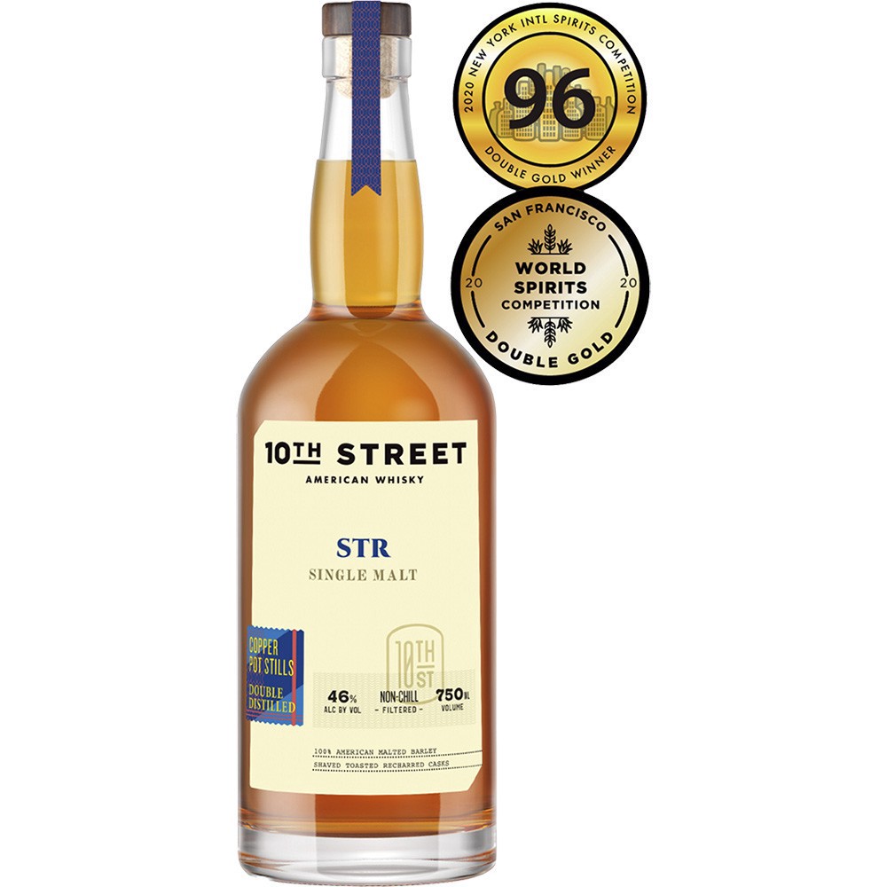 slide 1 of 1, 10th Street Unpeated Str Sngle Mlt, 750 ml