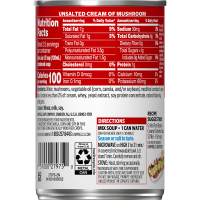 slide 13 of 21, Campbell's Condensed Unsalted Cream of Mushroom Soup, 10.5 Ounce Can, 10.5 oz