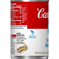 slide 11 of 21, Campbell's Condensed Unsalted Cream of Mushroom Soup, 10.5 Ounce Can, 10.5 oz