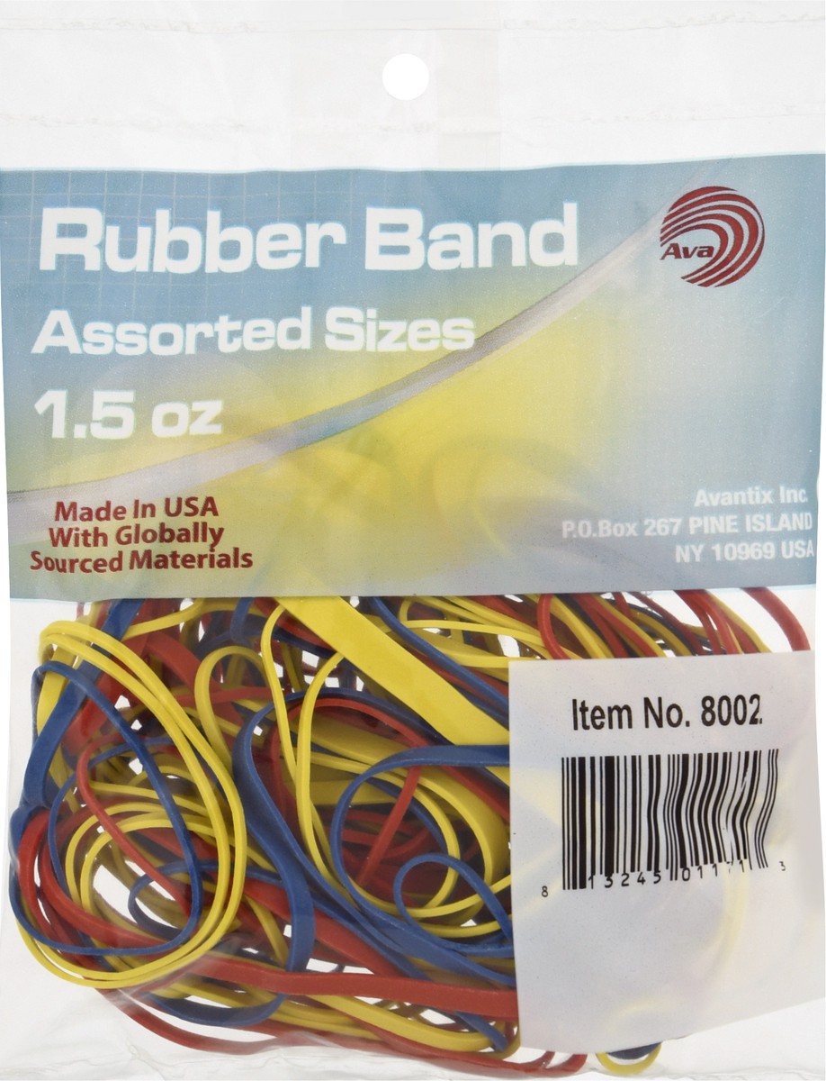 slide 2 of 9, AVA Assorted Sizes Rubber Band 1.5 oz, 1.5 oz