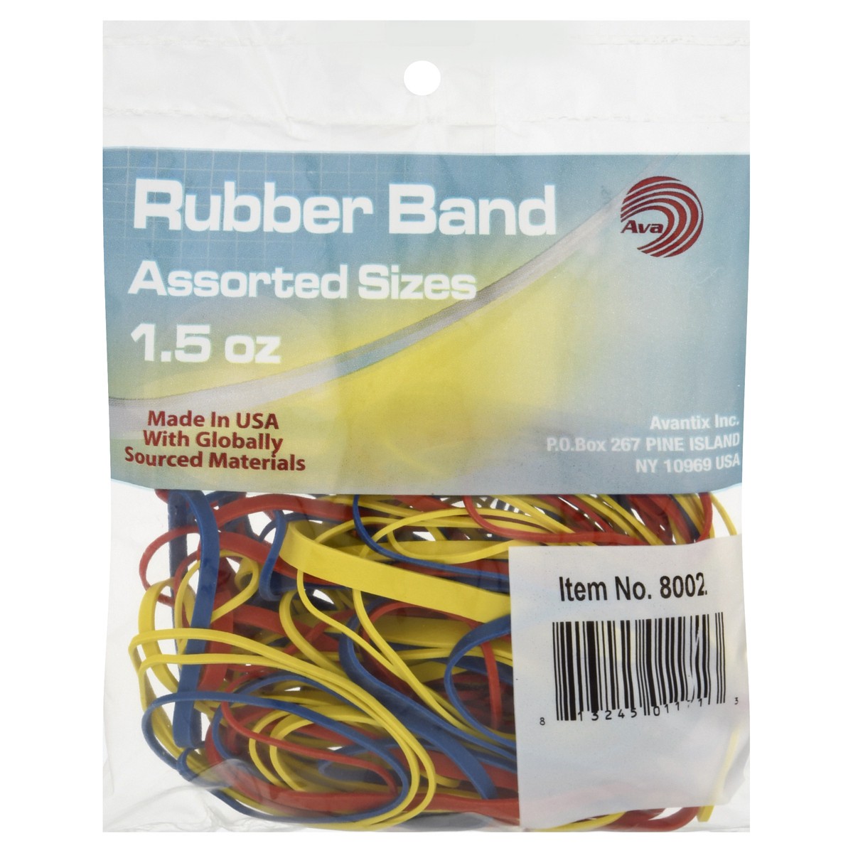 slide 1 of 9, AVA Assorted Sizes Rubber Band 1.5 oz, 1.5 oz