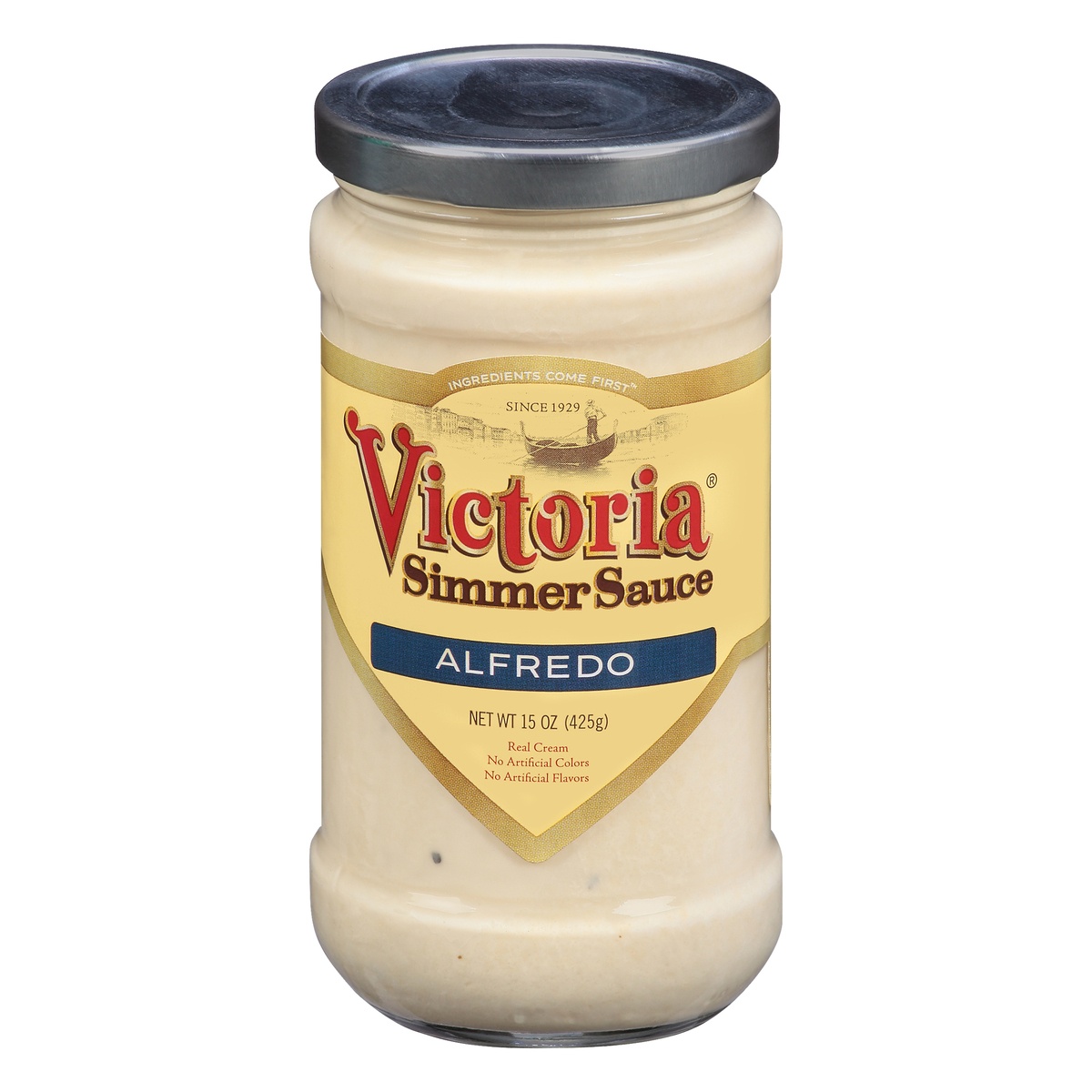 slide 1 of 1, Victoria Alfredo Simmer Sauce, 15 oz