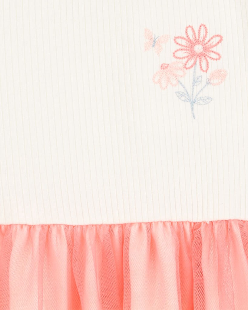 slide 2 of 3, Carter's Carters Kid Ombre Short-Sleeve Tutu Dress - Pink Multi 12, 1 ct