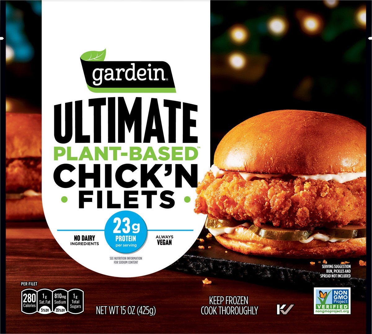 slide 1 of 9, Gardein Ultimate Plant-Based Chick'n Filets 15 oz, 15 oz