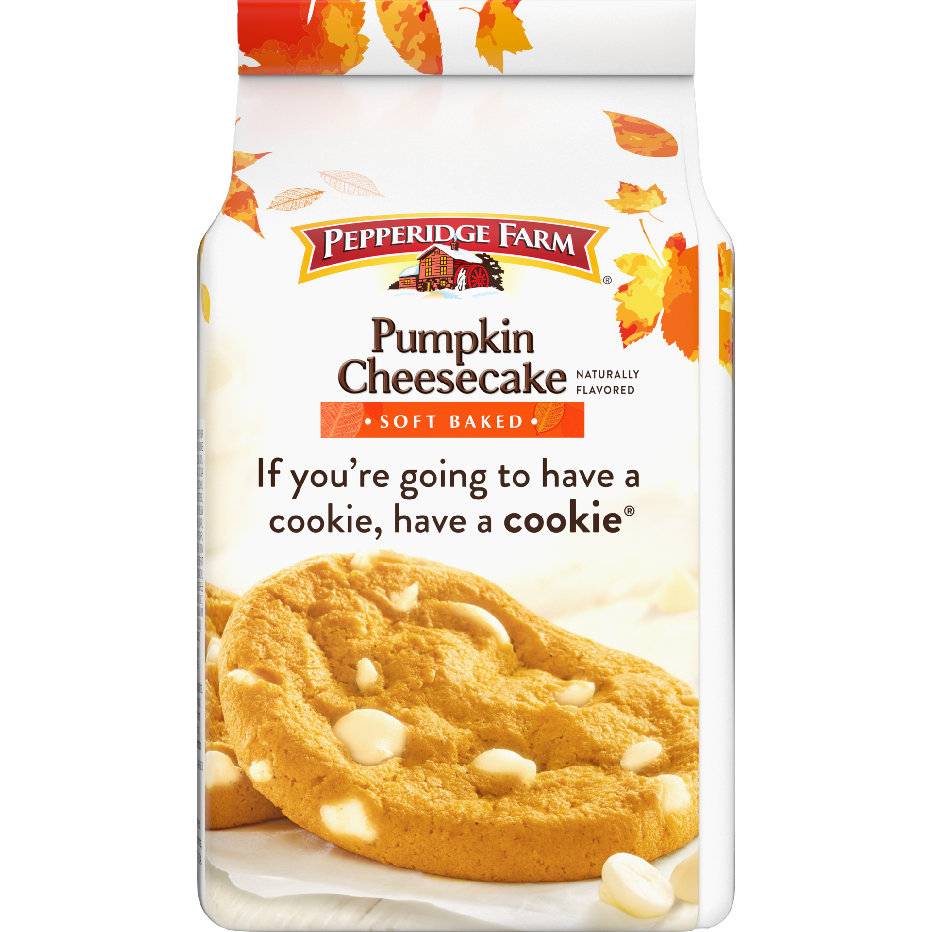 slide 5 of 5, Pepperidge Farm Soft Baked Pumpkin Cheesecake Flavored Cookies, 8.6 oz. Bag, 8.6 oz