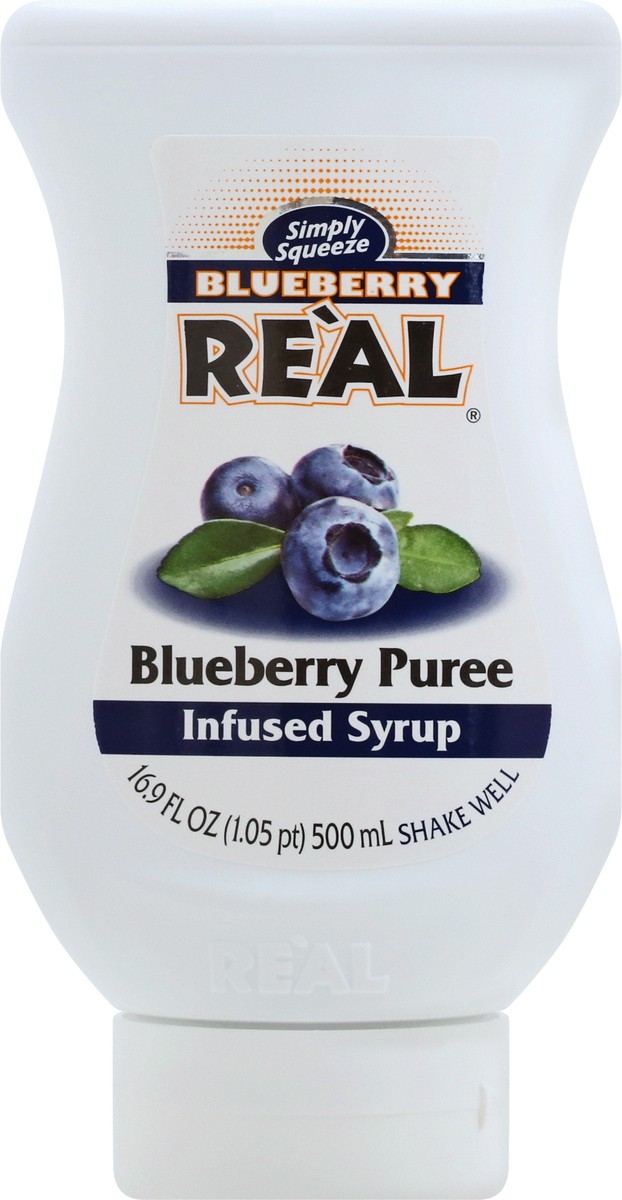 slide 9 of 10, Coco Real Simply Squeeze Blueberry Re'al Puree Infused Syrup, 