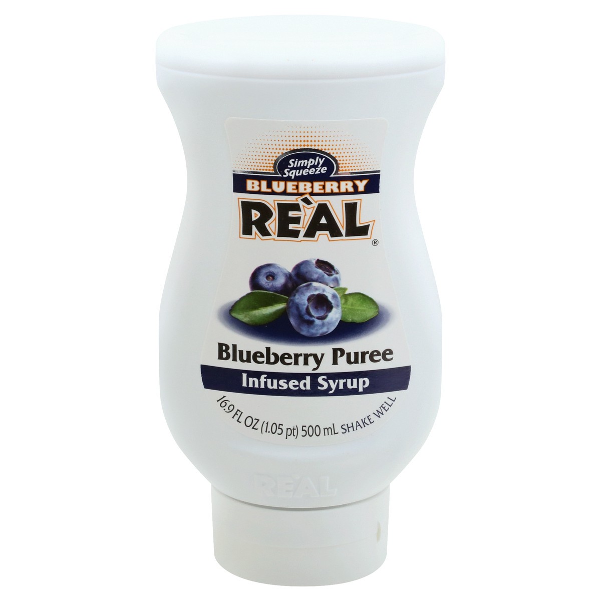 slide 1 of 10, Coco Real Simply Squeeze Blueberry Re'al Puree Infused Syrup, 