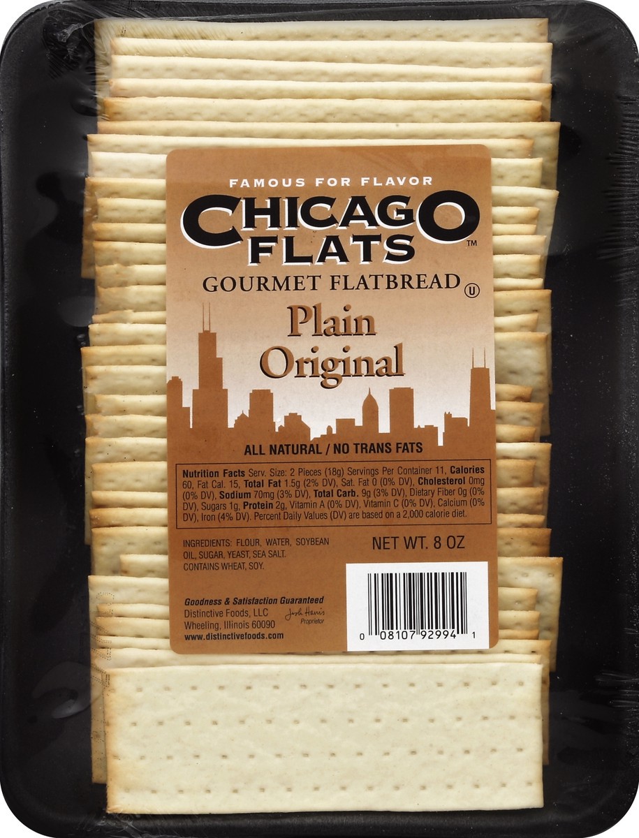 slide 1 of 1, Chicago Flats Flatbread 8 oz, 8 oz