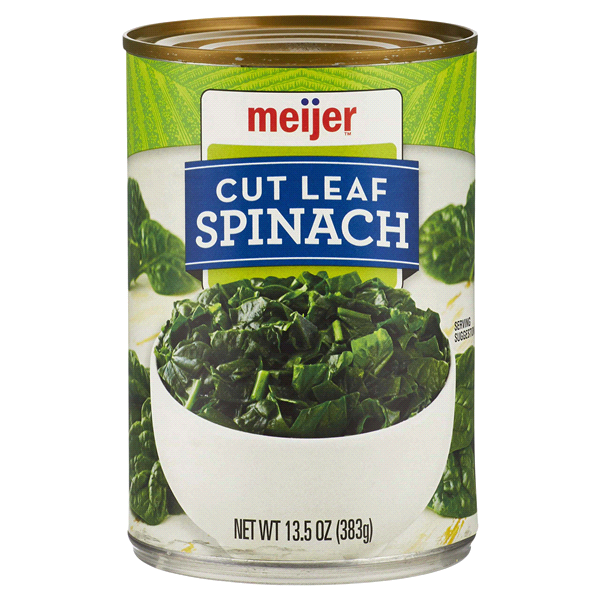 slide 1 of 1, Meijer Cut Leaf Spinach, 13.5 oz