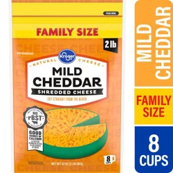 Kroger Mild Cheddar Shredded Cheese