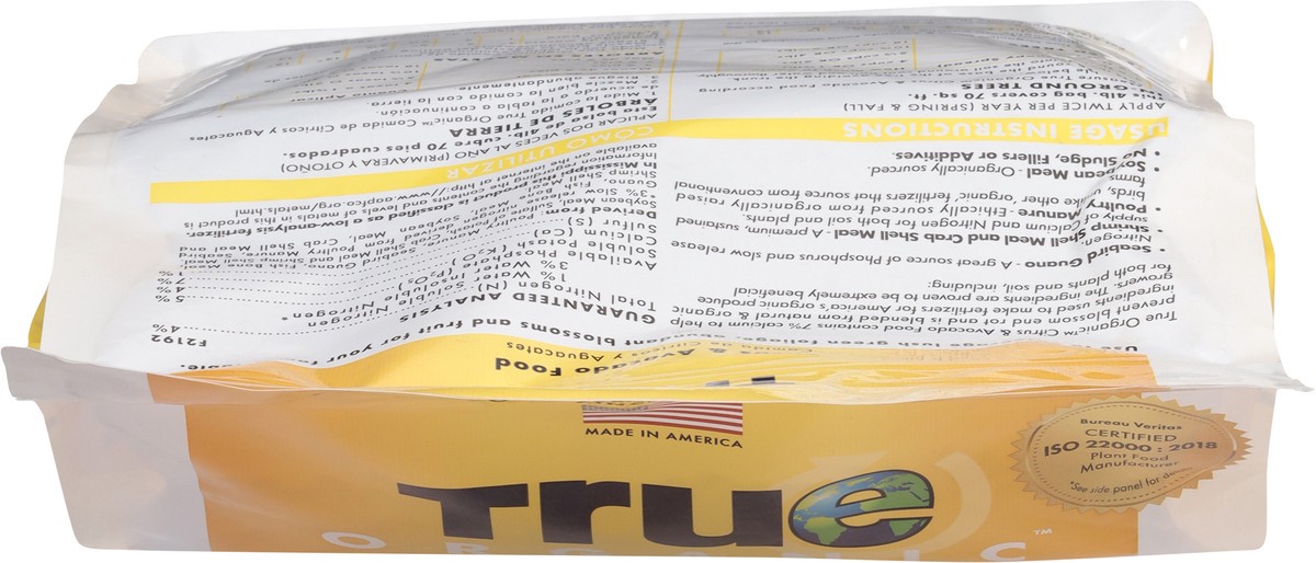 slide 8 of 11, True Organic 4-5-4 Citrus & Avocado Food 4 lb, 4 lb
