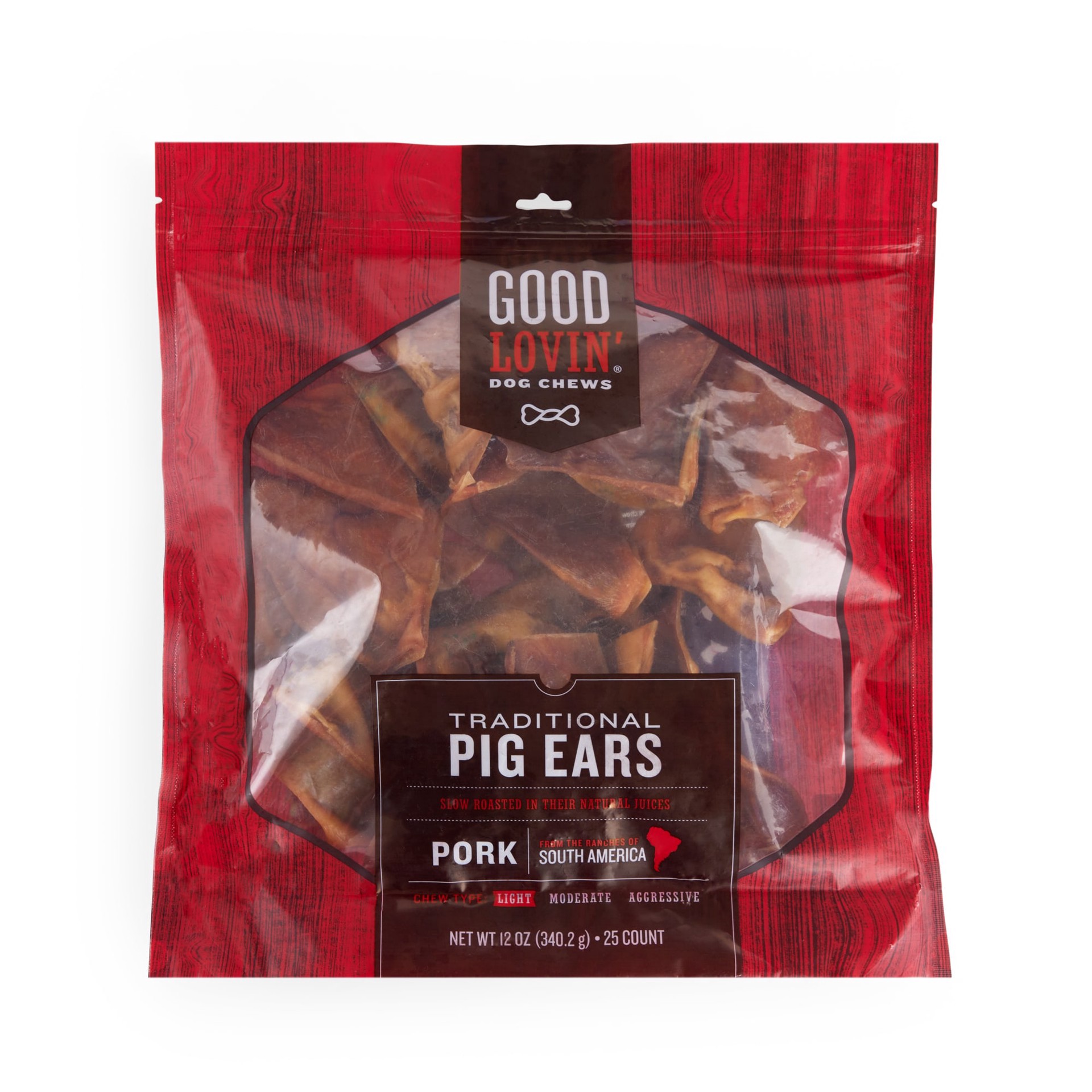 slide 1 of 1, Good Lovin' Traditional Pig Ear Dog Chews, 12 oz