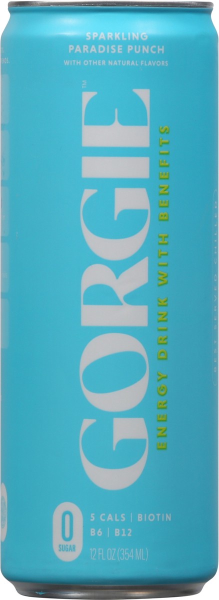 slide 13 of 13, Gorgie Sparkling Paradise Punch Energy Drink with Benefits 12 fl oz, 12 oz