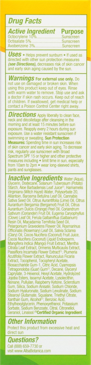 slide 6 of 7, Alba Botanica Hemp Seed Oil SPF 15 Lotion 1.7 oz. Box, 1.7 oz