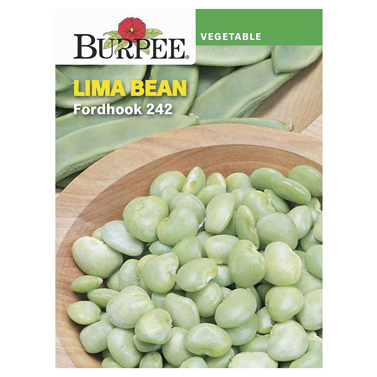 slide 1 of 5, Burpee Fordhook 242 Lima Bush Bean Seeds - Green, 1 ct