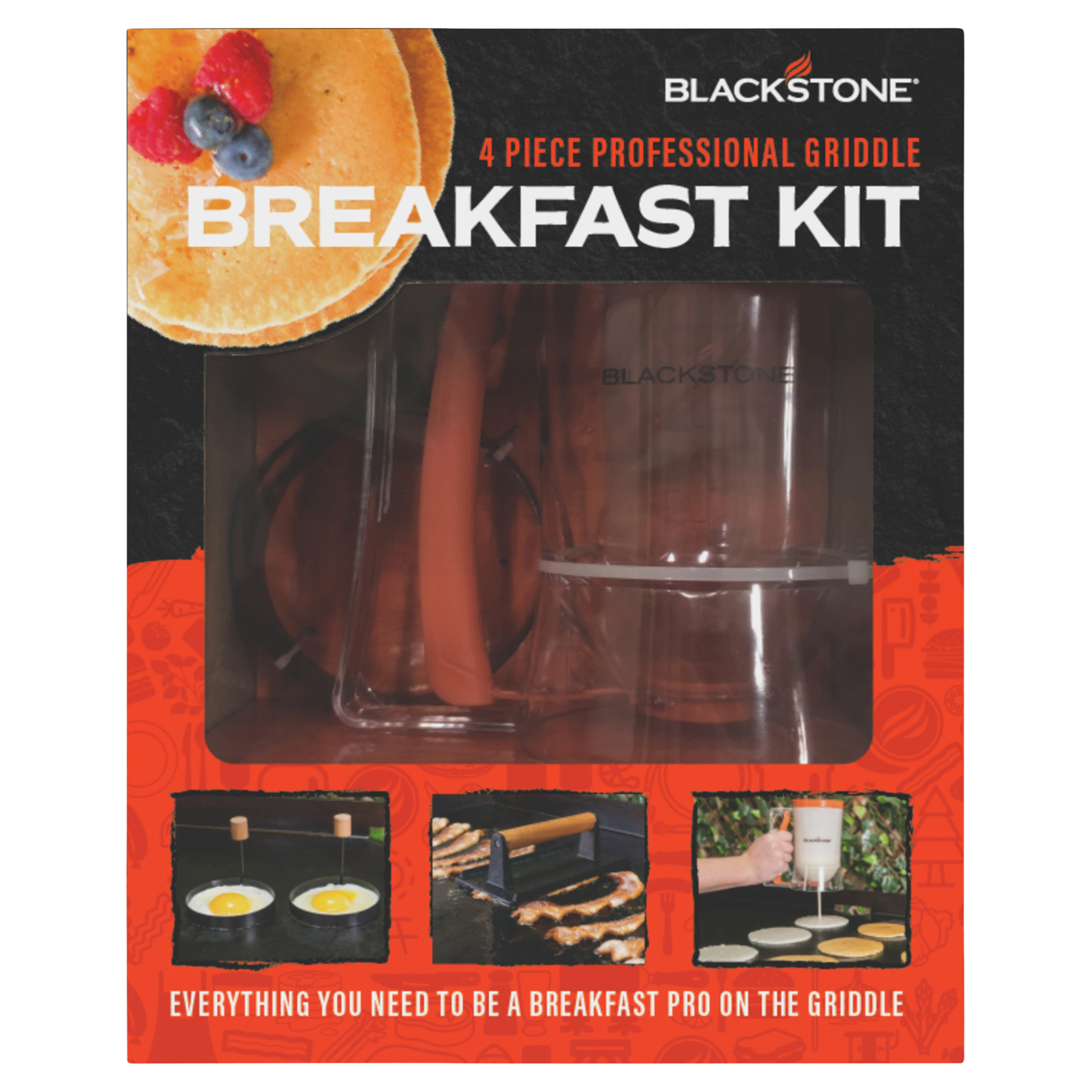 slide 1 of 1, Blackstone Breakfast Kit Professional Griddle,, 4 ct