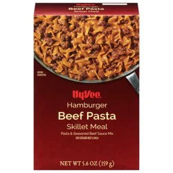 Hy-vee Hamburger Beef Pasta & Seasoned Beef Sauce Mix Skillet Meal