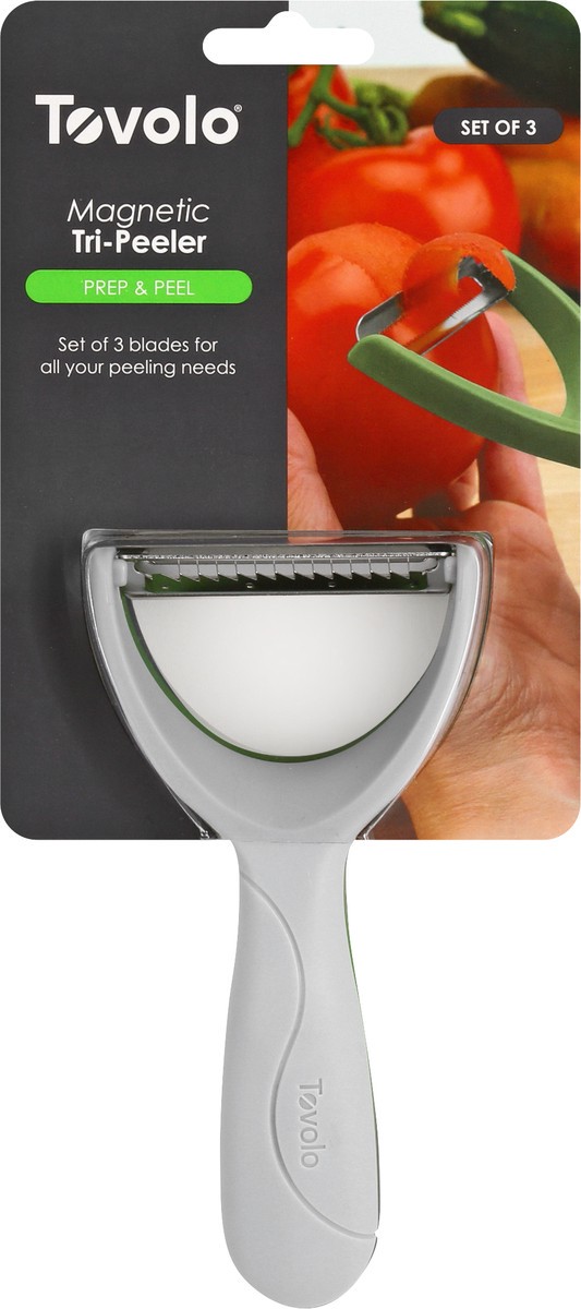 slide 9 of 10, Tovolo Prep & Peel Magnetic Tri-Peeler 1 ea, 1 ct