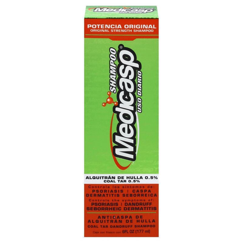 slide 1 of 5, Medicasp Original Strength Coal Tar Dandruff Shampoo, 6 fl oz