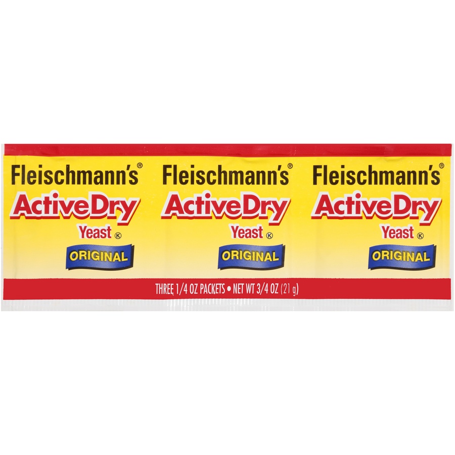 slide 1 of 6, Fleischmann's ActiveDry Original Yeast, 3 ct; 0.25 oz