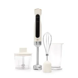 Kitchen & Table by H-E-B Cordless Hand Blender with Attachments - Cloud White