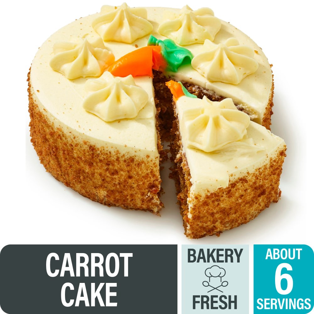 slide 1 of 4, Bakery Fresh Goodness Carrot Cake, 6 in / 16.7 oz