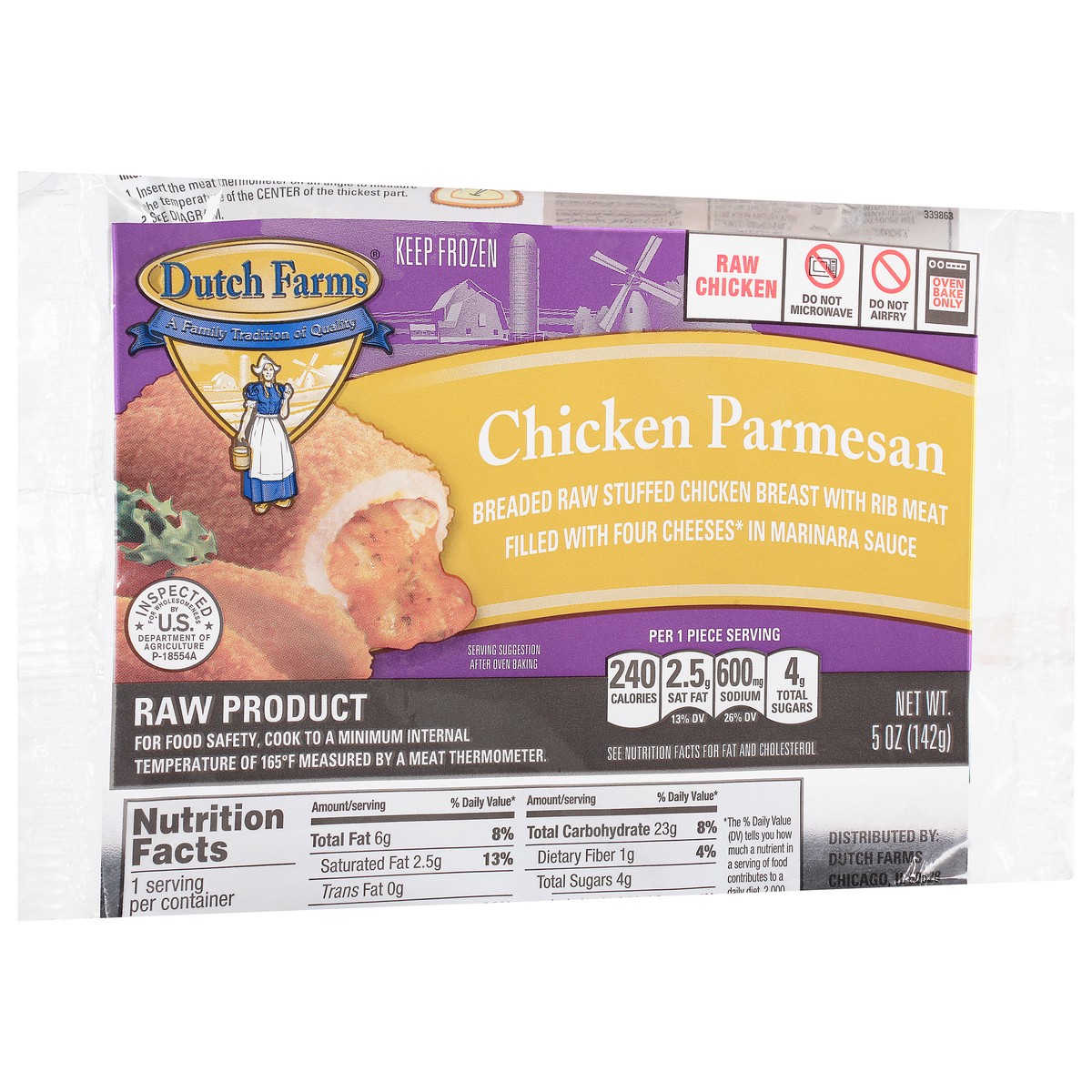 slide 11 of 13, Dutch Farms Chicken Parmesan 5 oz, 5 oz