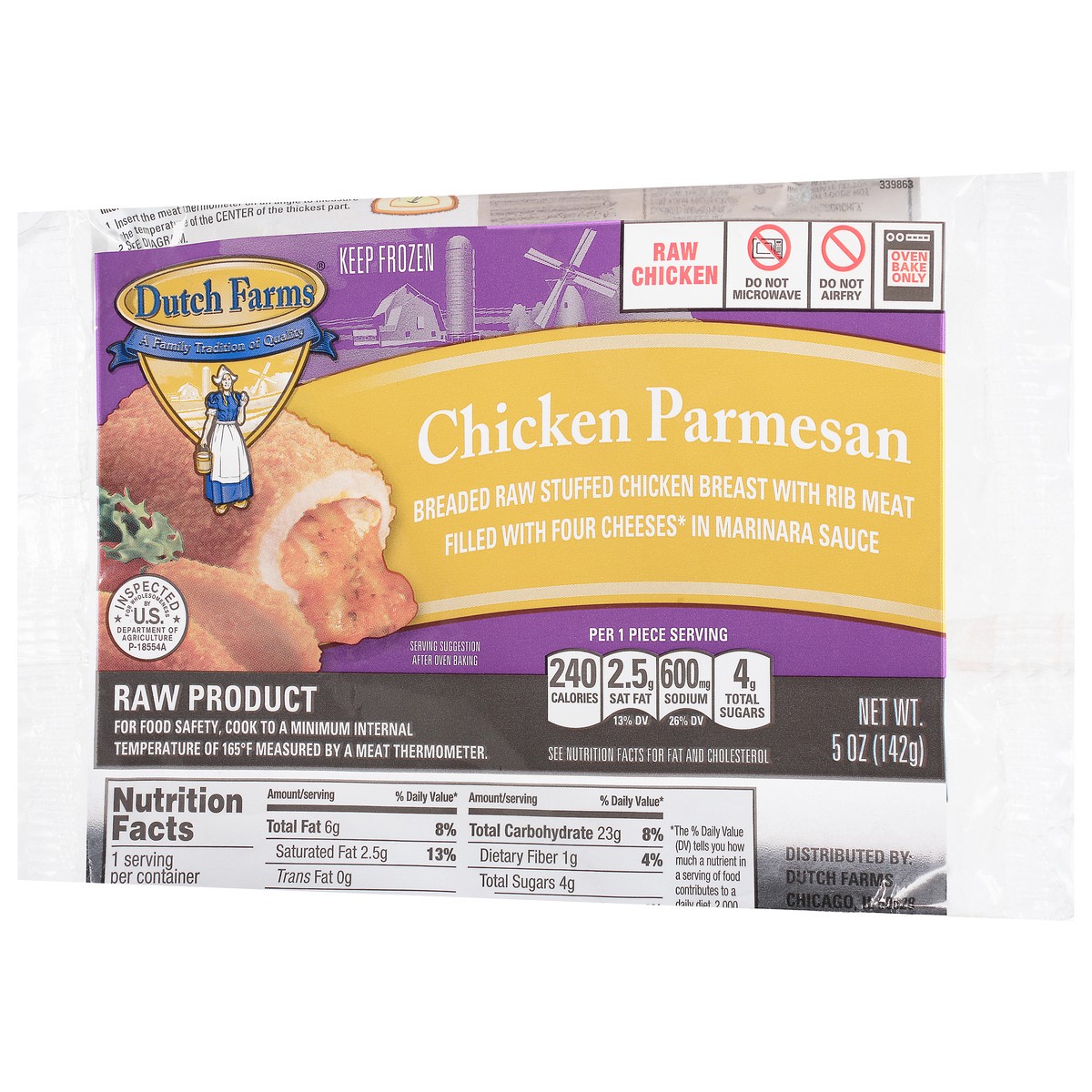 slide 6 of 13, Dutch Farms Chicken Parmesan 5 oz, 5 oz