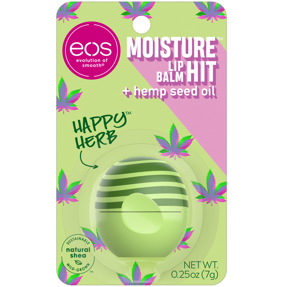 slide 1 of 1, eos Happy Herb Sphere Lip Balm, 0.25 oz