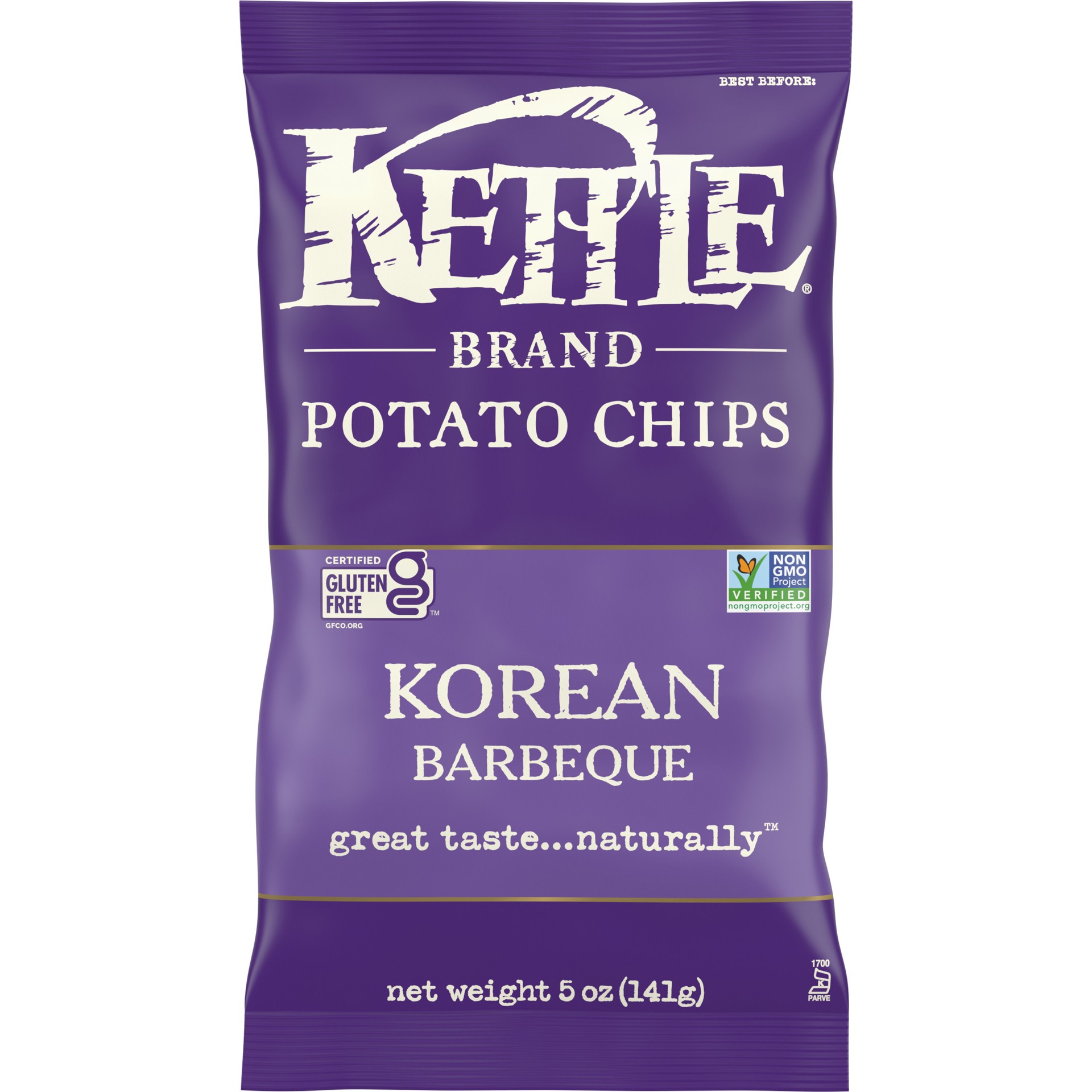 slide 1 of 5, Kettle Brand Potato Chips, Korean Barbeque Kettle Chips, 5 Oz, 5 oz