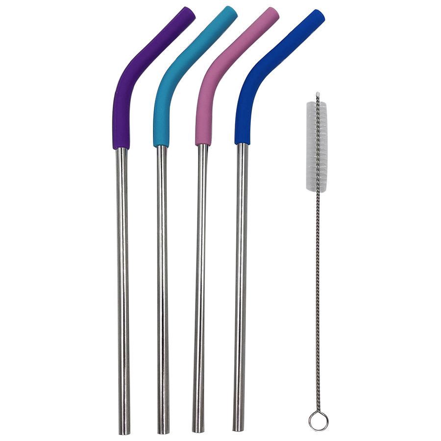 slide 2 of 2, Complete Home Reuseable Straws, 4 ct