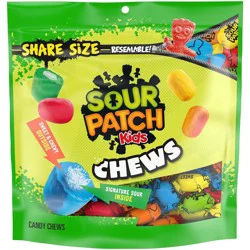 SOUR PATCH KIDS Chews Soft & Chewy Candy, Share Size, 8.12 oz